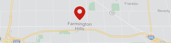 Farmington Hills Michigan on a Mobile App on a Map