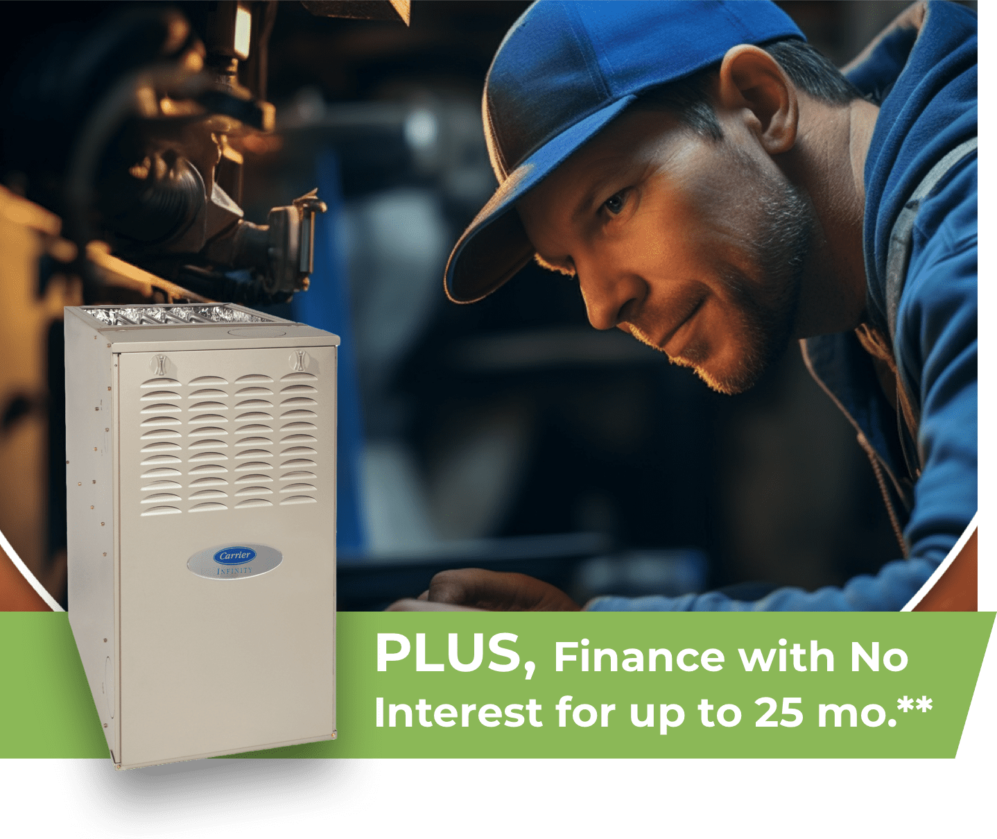 PLUS, Finance with No Interest for up to 25 mo.